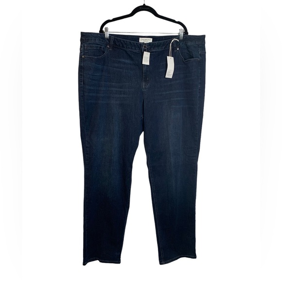NWT Lane Bryant Signature Fit Straight Jean-Everyday Dark Wash 28L - Picture 5 of 14